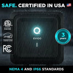 EVIQO NACS Level 2 EV Charger, 40A (9.6kW), 240V, NEMA 14-50 Plug In, for Tesla EVs