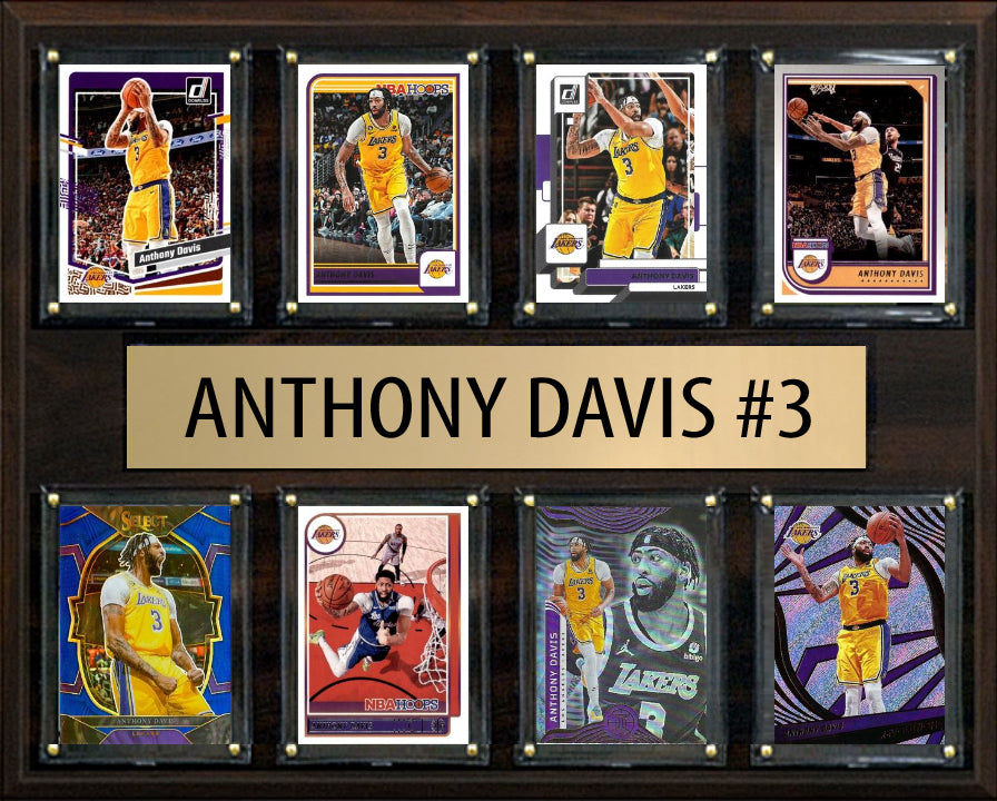 Anthony Davis 8 Card Plaque Donruss Hoops Fleer 2025 2024 Los Angeles Lakers