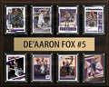 De'Aaron Fox 8 Card Plaque Donruss Hoops Fleer 2025 2024 Sacramento Kings