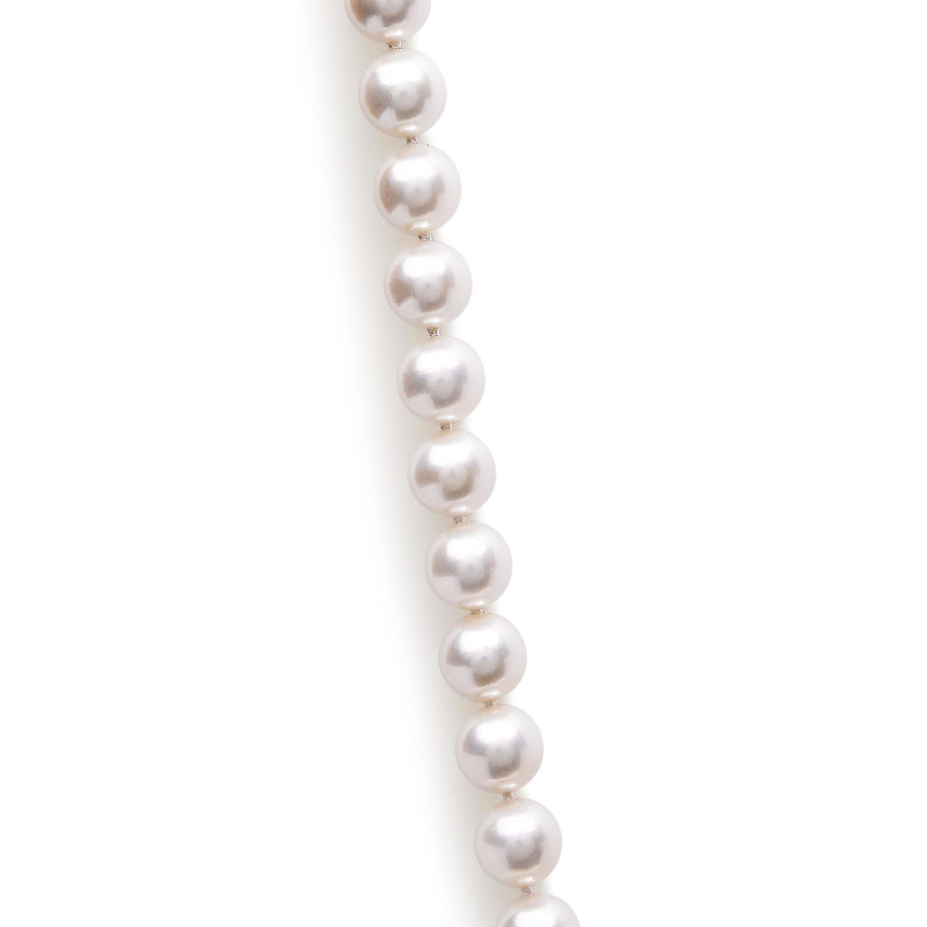 14K Gold 8.0x8.5mm Akoya Pearl Strand Necklace