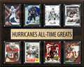 Miami Hurricanes Legends Plaque 8 Cards Ray Lewis Michael Irvin Andre Johnson Sapp