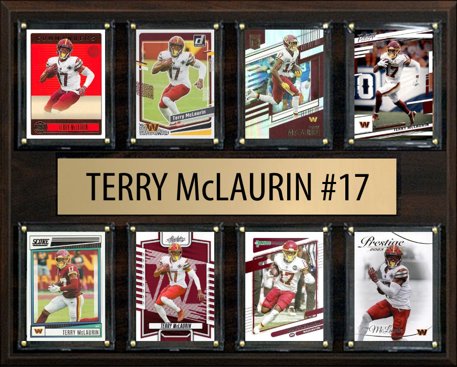 Terry McLaurin #17 8 Card Plaque Donruss Score Panini 2023 2024 Washington Commanders
