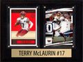 Terry McLaurin Score Donruss 2023 2024  2 Card 6" x 8" Plaque Washington Commanders