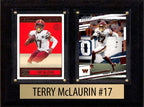 Terry McLaurin Score Donruss 2023 2024  2 Card 6" x 8" Plaque Washington Commanders