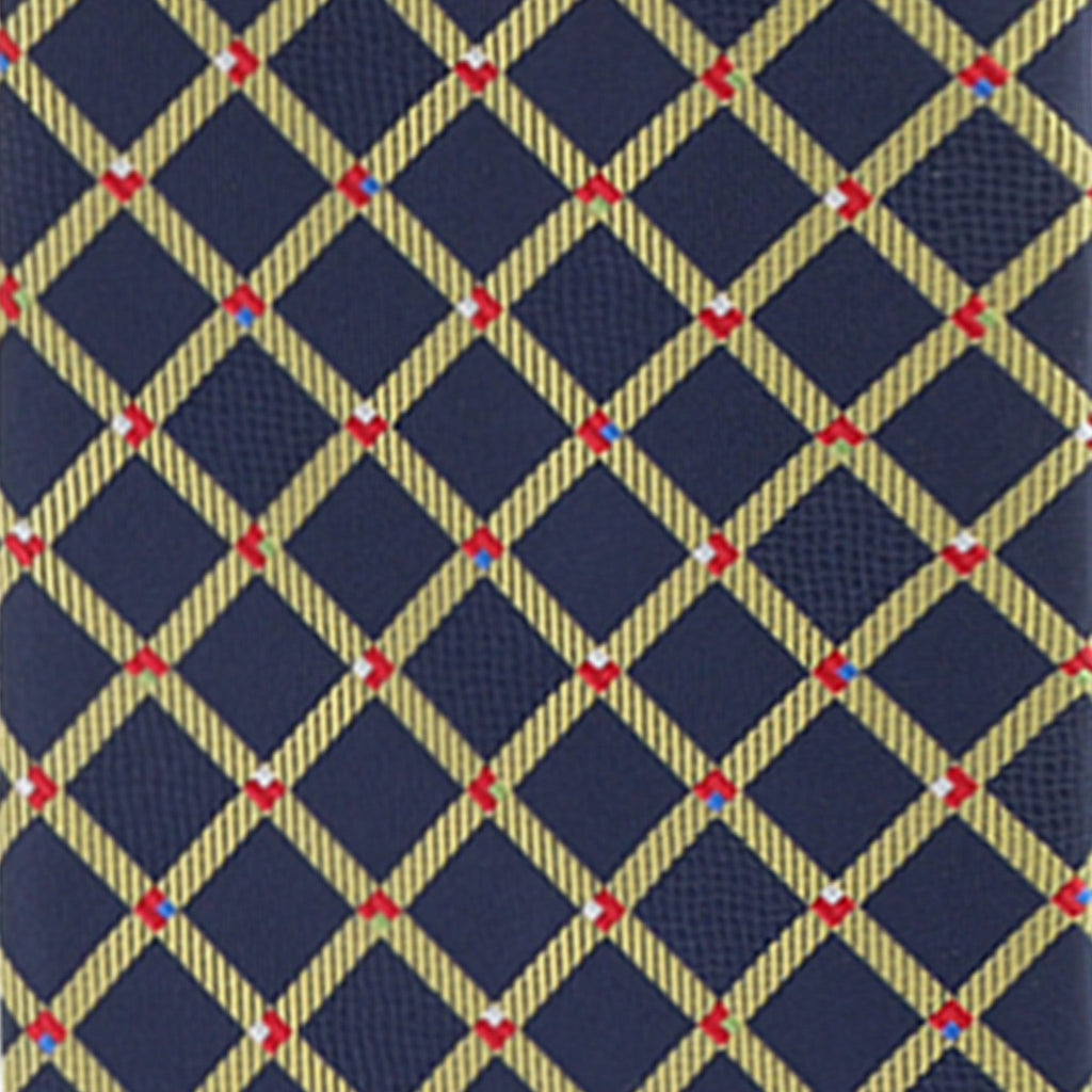 Vittorio Farina Men's Geometric Design Necktie & Pocket Square