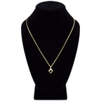 Cubic Zirconia 14K Gold Filled Two Hearts Pendant Necklace Set