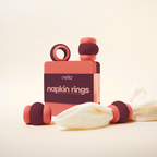 color-block napkin rings