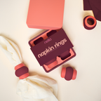 color-block napkin rings