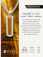 Tiger Eye Column Pendant Necklace