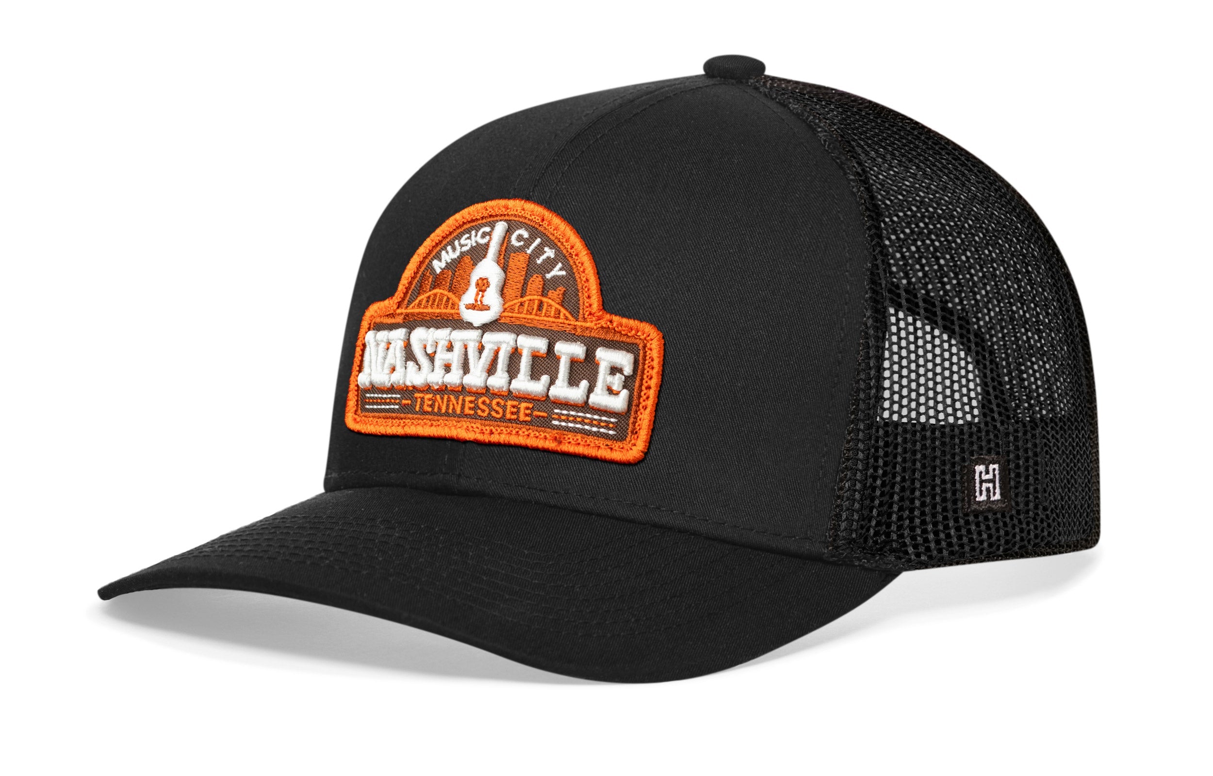 Nashville Music City Trucker Hat  |  Cityscape Snapback