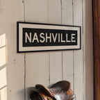 Framed Nashville Tennessee Bus Scroll