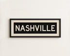 Framed Nashville Tennessee Bus Scroll