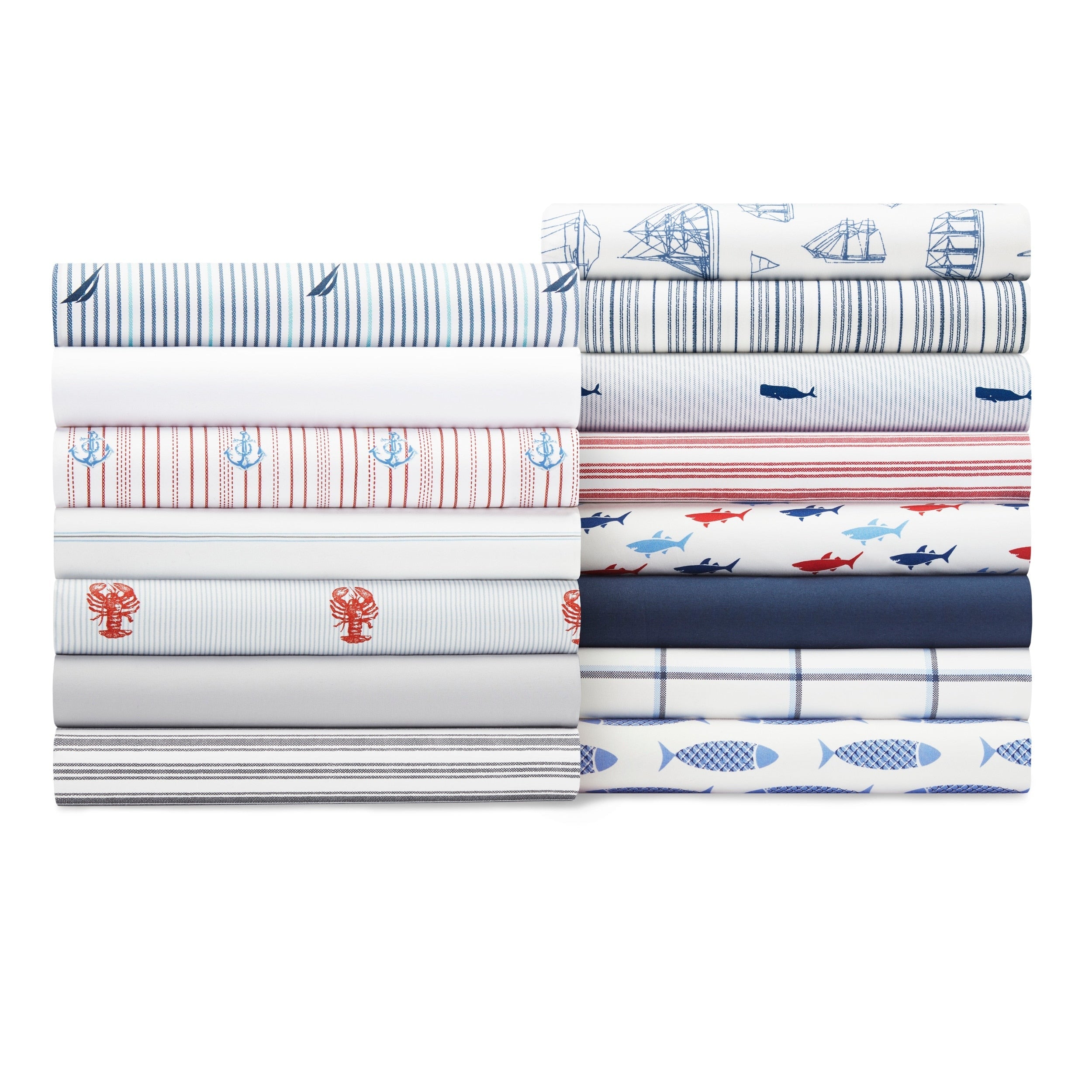 Nautica Cotton Percale Deep Pocket Bed Sheet Set