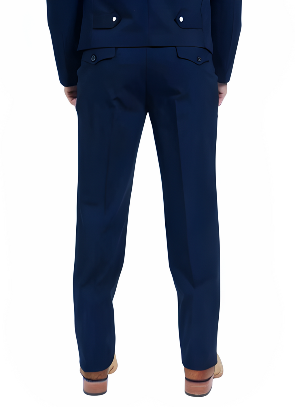 Men's Navy Western Suit 2-Piece - Cowboy Suit with Western Yoke & Pearl Snaps