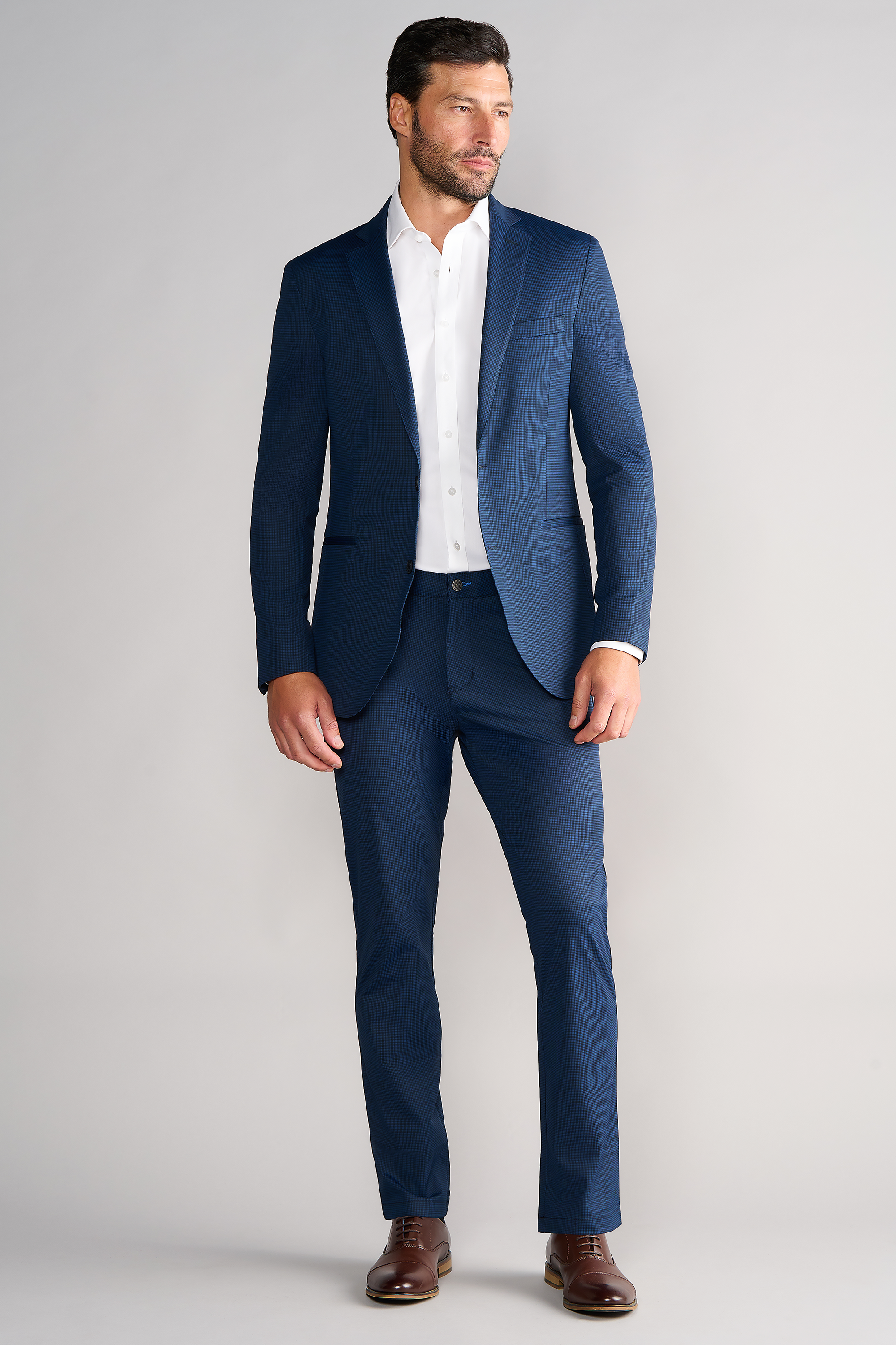 Performance Blazer // Navy Houndstooth