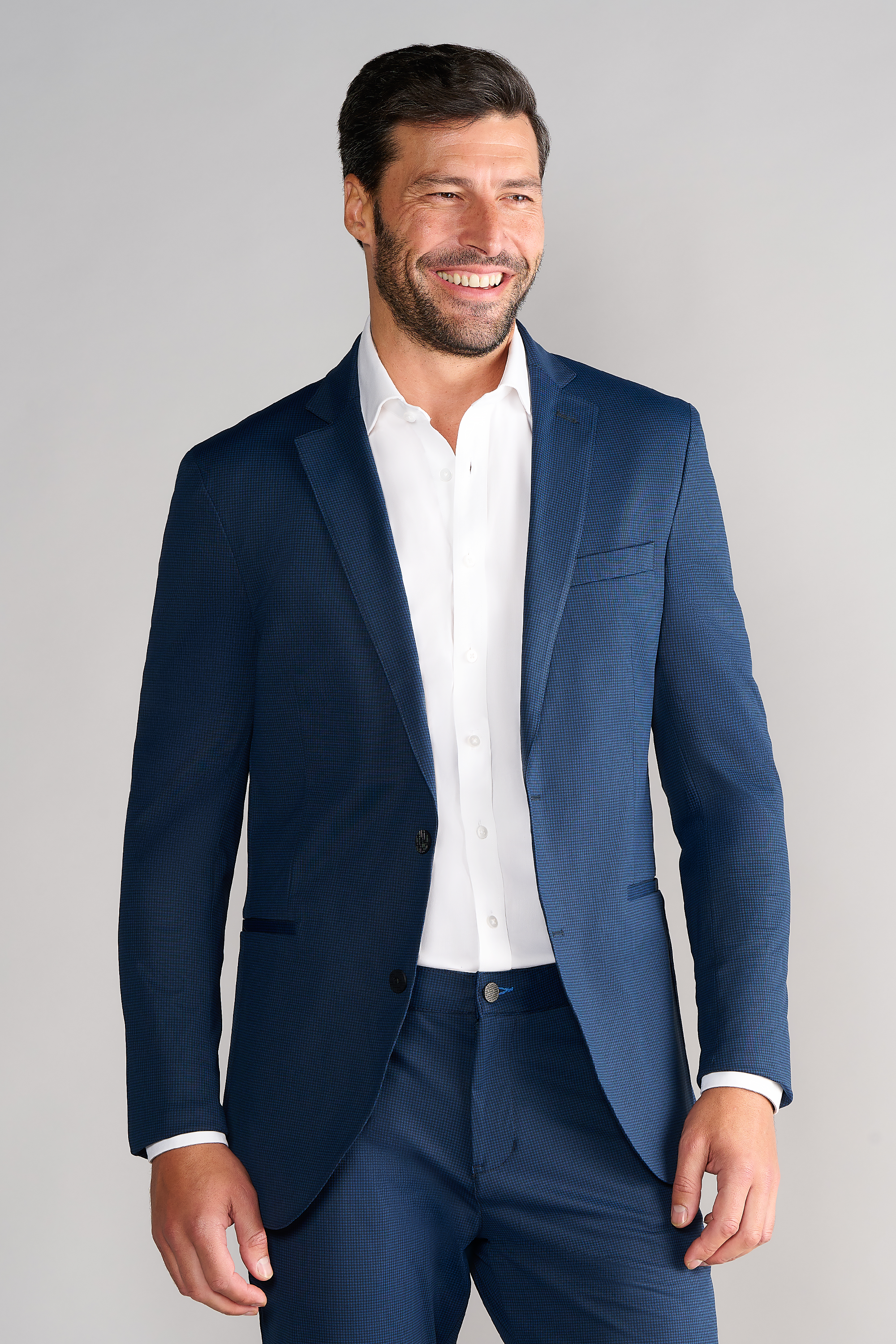 Performance Blazer // Navy Houndstooth