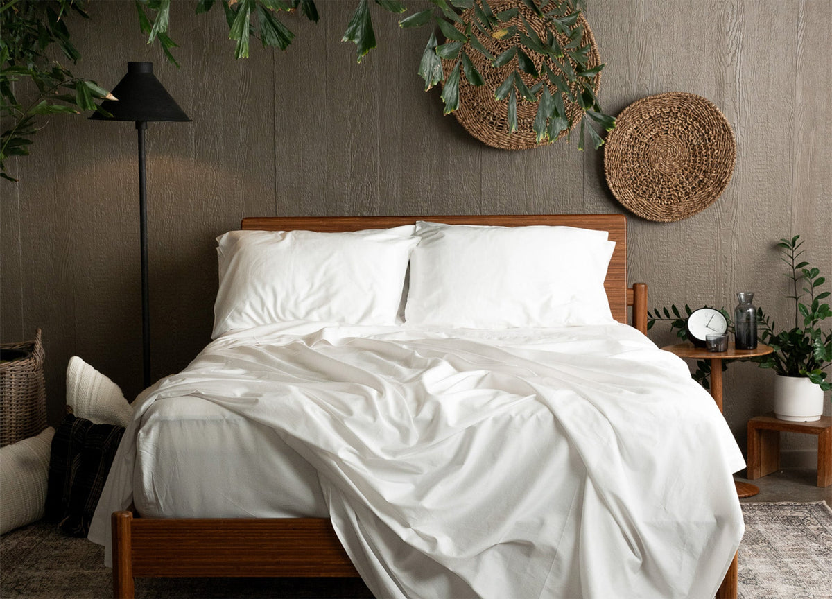 Sateen Organic Cotton Sheet Set + Pillowcases