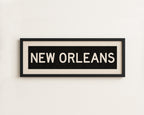 Framed New Orleans Louisiana Bus Scroll