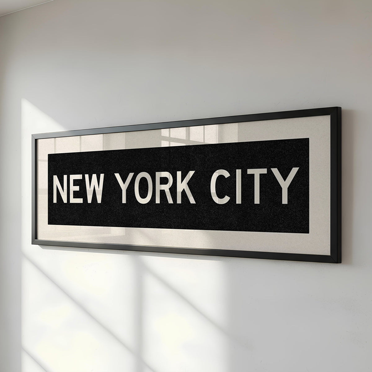 Framed New York City Bus Scroll