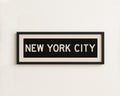 Framed New York City Bus Scroll