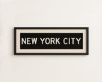 Framed New York City Bus Scroll