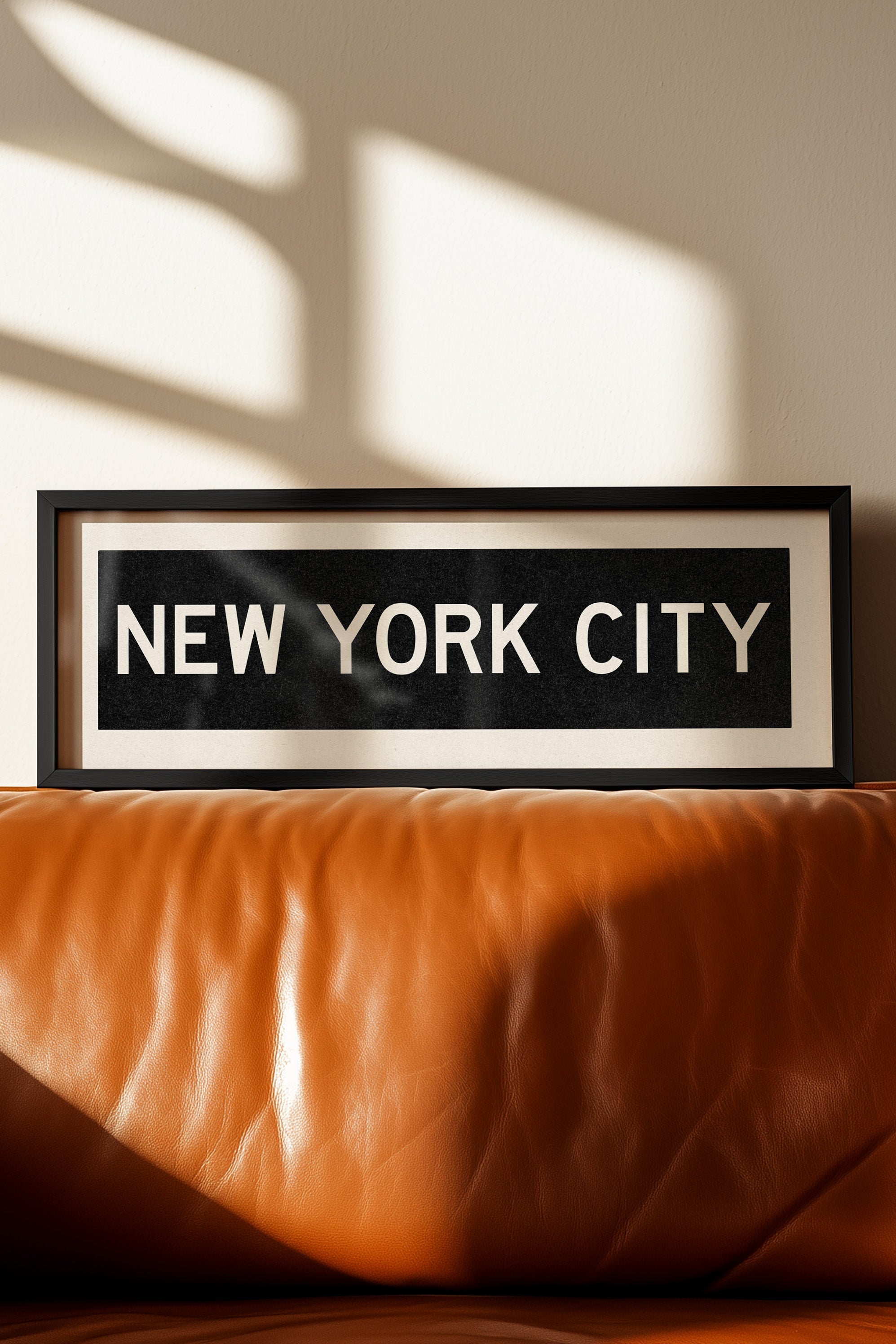 Framed New York City Bus Scroll