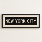 Framed New York City Bus Scroll