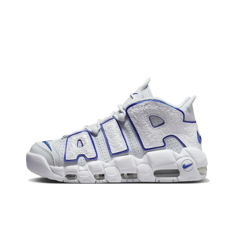 Nike Air More Uptempo Embossed White Royal Blue