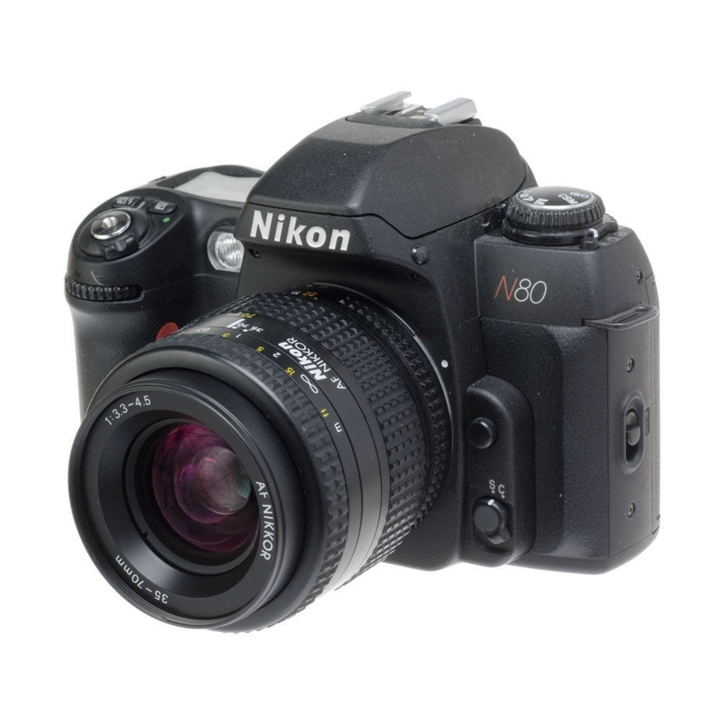 Nikon N80 / F80 35MM SLR Film Camera Kit With Nikon FX Auto Focusing Zoom Lens