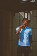 Event Polo Solid // Powder Blue