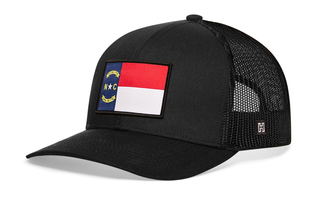 North Carolina Flag Trucker Hat  |  NC Snapback