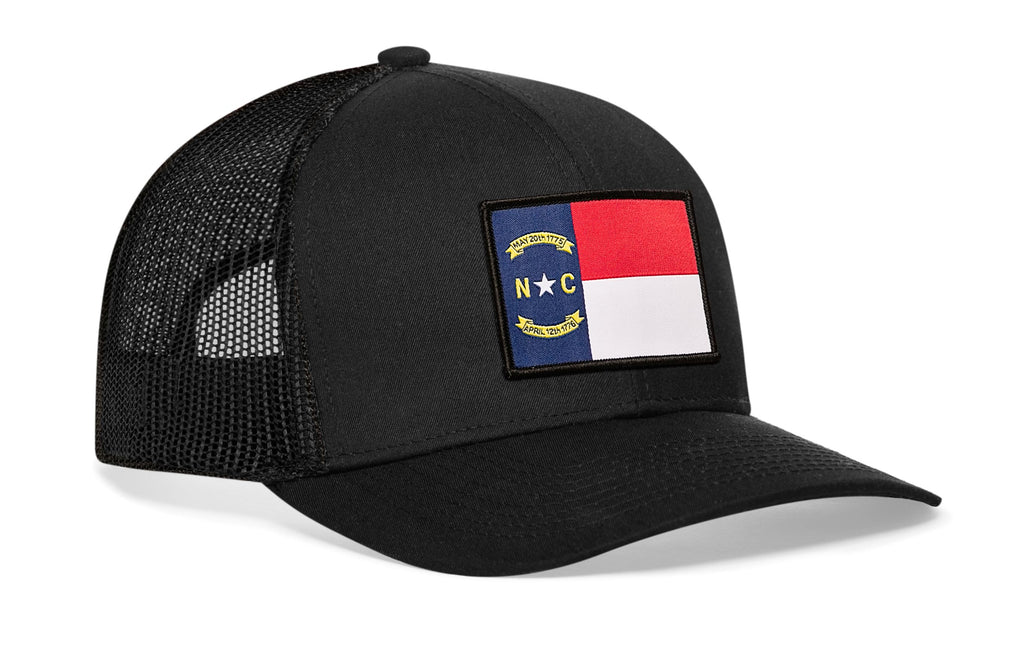 North Carolina Flag Trucker Hat  |  NC Snapback