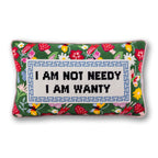 Not Needy Needlepoint Pillow