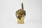 Number One (# 1) or the Pointing Emoji Hand Sign Sculpture in Brass