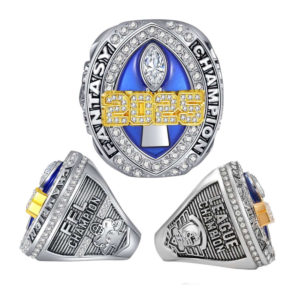 2025 Fantasy Football Champion Ring – Gifts for Fans/Friends/Family