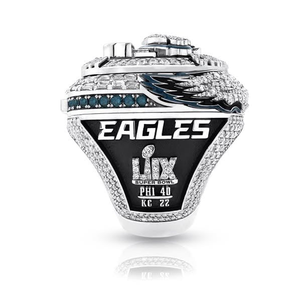 Personalized Philadelphia Eagles Super Bowl Ring - Customize with Your Name or Number - Ideal Gift for Sports Fans