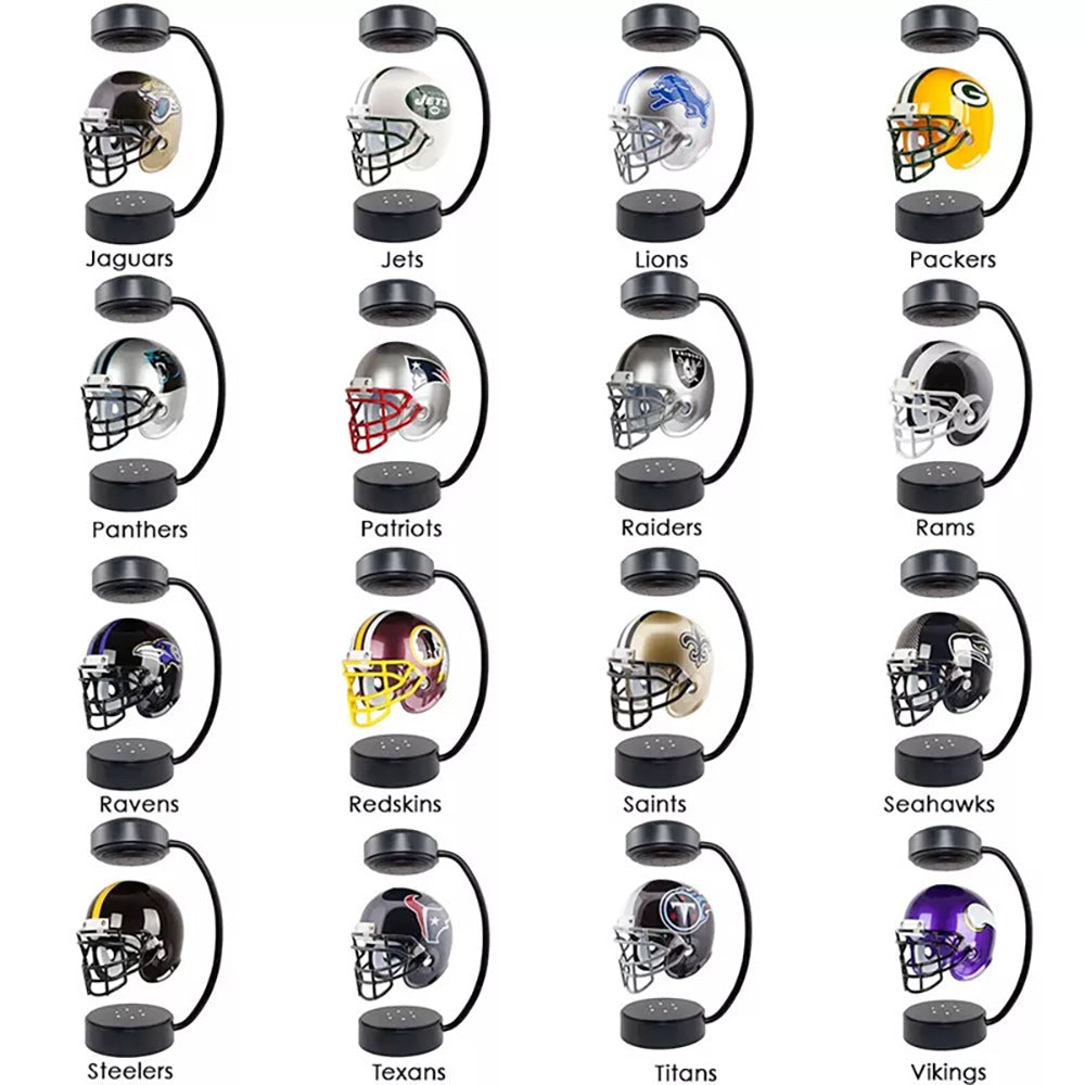 Football Teams Rotating Levitating Hover Helmet– Creative Décor for Fans