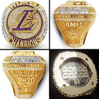 2020 Los Angeles Lakers Basketball Championship Ring & Trophy Set–  #23 James Edition