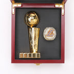 2020 Los Angeles Lakers Basketball Championship Ring & Trophy Set–  #23 James Edition