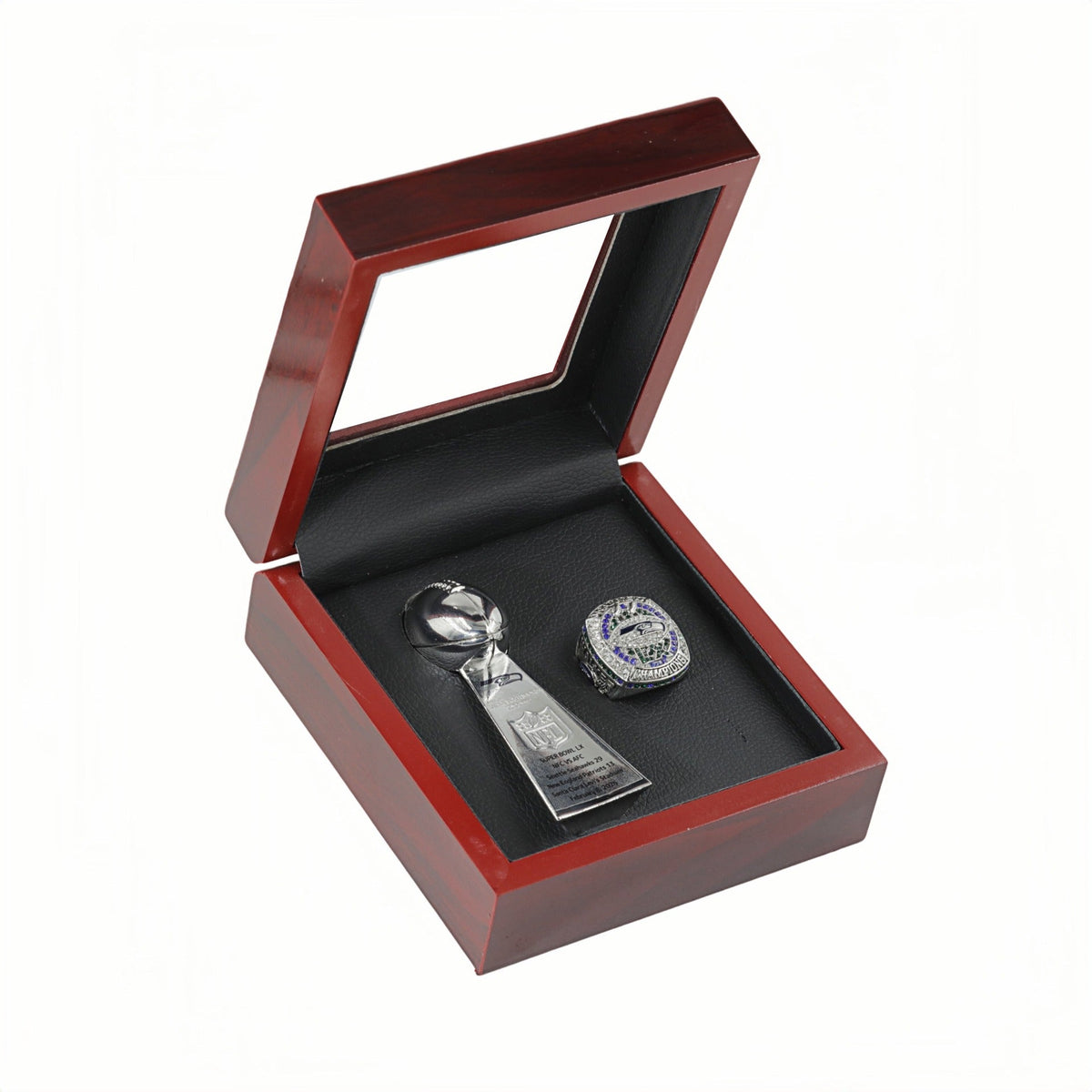 2025 Seattle Seahawks Championship Ring & Trophy Set –  New Release Limited Edition