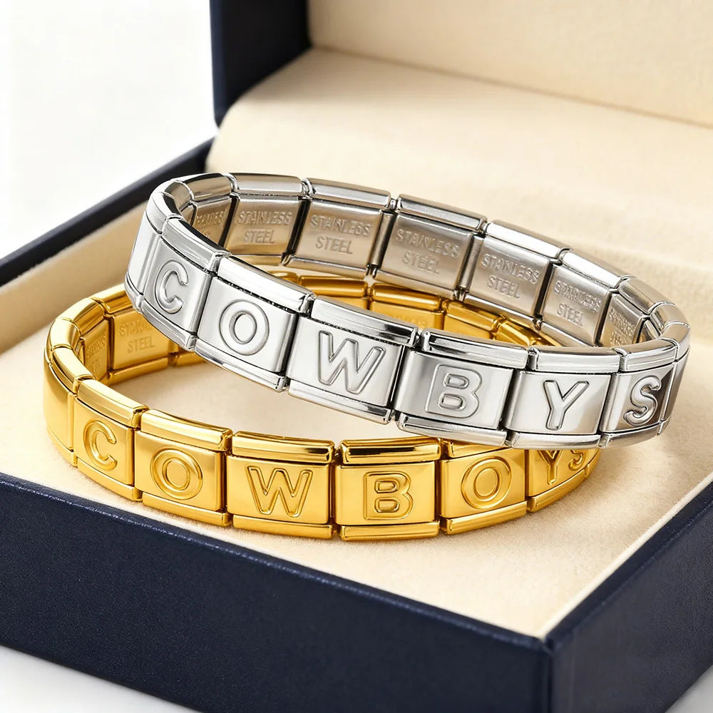 Dallas Cowboys Italian Charm Bracelet – DIY Custom Gift for Fans