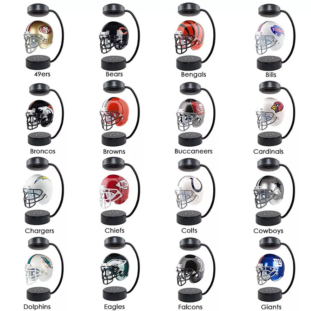 Football Teams Rotating Levitating Hover Helmet– Creative Décor for Fans