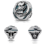 Philadelphia Eagles Super Bowl LIX Rings #1 Hurts MVP Edition with Wings Pop Out