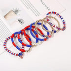 Game Day Football Bracelet Set – Stackable Beaded Jewelry Gift for Fans & Sports Lovers