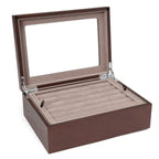Espresso Cufflinks Collector's Case - 72 pairs