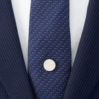 Stainless Steel Engravable Round Infinity Tie Tac