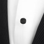 Black Stainless Steel Black Pave Crystal 5-Studs