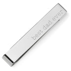 Best Dad Ever Engravable Tie Bar