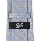 Gray Blue Art Deco Men's Tie