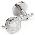Silver Dove Radial Cufflinks